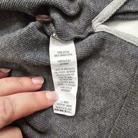 LL Bean Gray Sweater Men XL Knit Academia Cozy Goblincore Classic Preppy Neutral - Picture 7 of 8